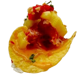 Chips de atún y fruta